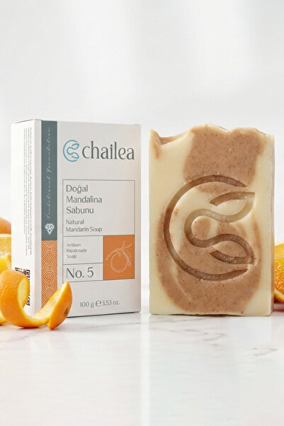 Chailea صابون الماندرين الطبيعي التقليدي المصنوع يدويًا بطريقة التقطيع على ال...