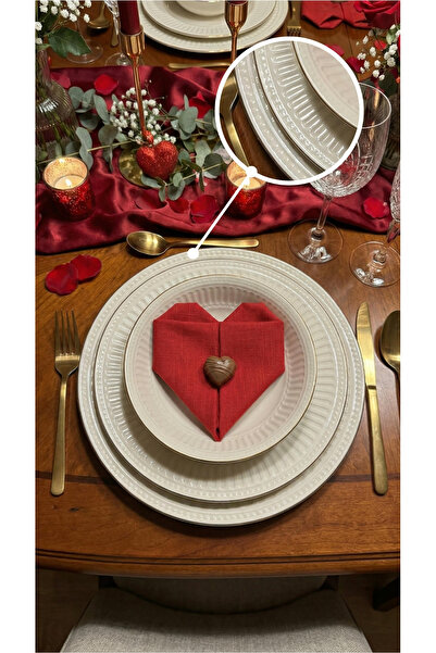 KÜTAHYA HOME Valencia Silver Gümüş Yaldızlı 24 Parça Porselen Yemek Takımı – ...