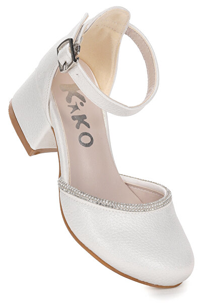 Kiko Kids Ressa Vakko Taşlı Kız Çocuk 5 Cm Topuklu Sandalet Abiye Ayakkabı