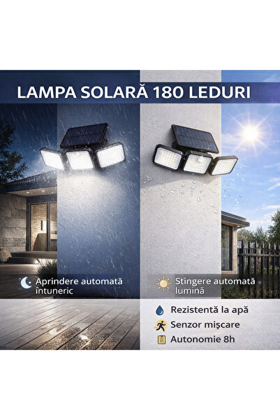 Izoxis Lampă solară 180 LED 24889