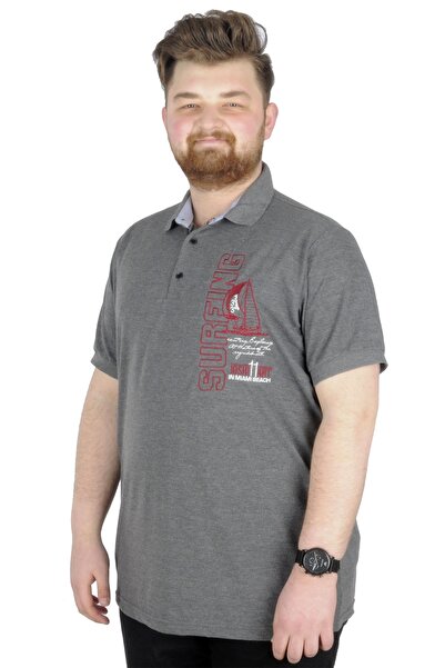 ModeXL تي شيرت بولو سيرفنج مقاس كبير من مود XL 22328 أنتراميلانج