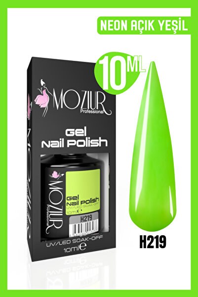 MOZIUR Kalıcı Oje Uv Led H219 Neon Renk 10ml