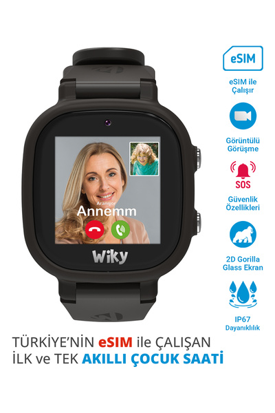 Wiky Watch 5e Esim'li Akıllı Çocuk Saati Görüntülü Ve Sesli Arama, Gps, Sos, ...