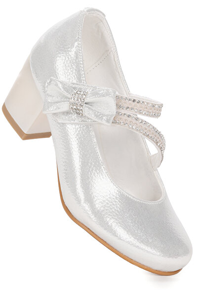 Kiko Kids Βραδινό φόρεμα για κορίτσια με λευκά Glittered Stoned Ballerina