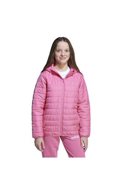 adidas Essentials Light Padded Kids Pink Hooded Coat