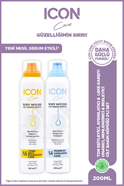 ICON Care Cilt Bakım Köpüğü C Vitaminli & Hyaluronıc Acıd