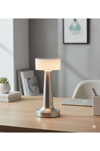 HANGAST Dekoratif Şarjlı Dokunmatik Led Masa Lambası Usb Kablolu Abajur Ve Gece Lambası Bakır Renk