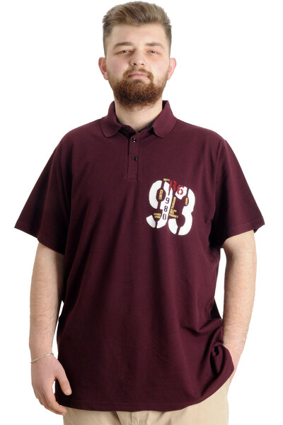 ModeXL Mode XL Великий розмір Чоловіча футболка Поло з частинами LIMITED 2333...