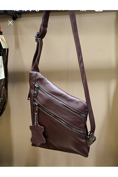 Mocikon Hakiki Deri, El Yapımı, Bölmeli, Unisex Bodybag Vücut ve Göğüs Çantası