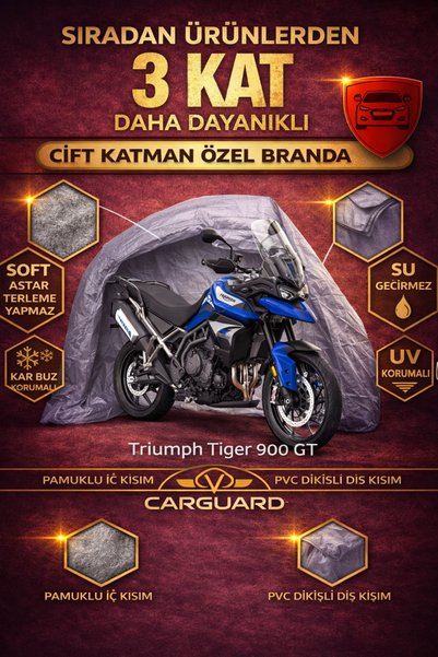 CarGuard غطاء خيمة من القماش المشمع للدراجات النارية من Triumph Tiger 900 GT ...