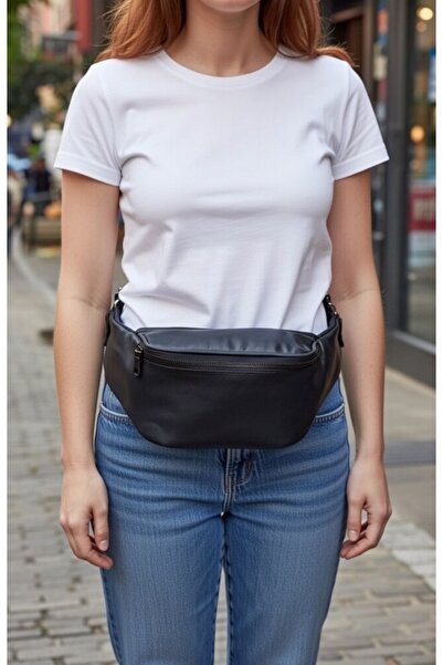 Mocikon Hakiki Deri El Yapımı Unisex Freebag Bel Çantası, Bellik