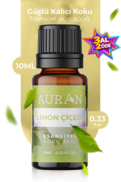 AURAN Limon Çiçeği Esansiyel Uçucu Koku Yağı Difüzör Esansı Buhurdanlık Yağı ...