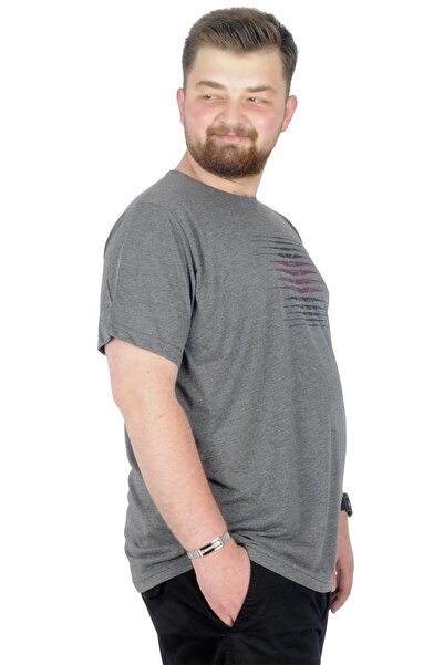 ModeXL Mode XL Великий розмір Футболка з коміром-стійкою Смугаста 22173 Антам...