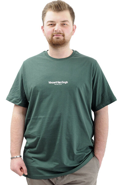 ModeXL Velika veličina okrugla kragna Muškarci T-shirt - VAN GOGH U24040 Nefti