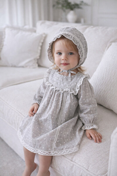 Babydola فستان بناتي مع قبعة وسروال داخلي، طقم هدايا العيد في صندوق، طقم من 3...