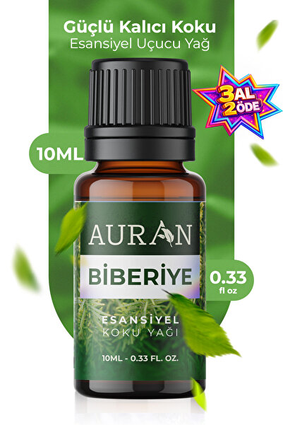 AURAN Biberiye Esansiyel Uçucu Koku Yağı Difüzör Esansı Buhurdanlık Yağı Arom...