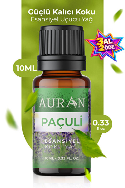 AURAN Paçuli Esansiyel Uçucu Koku Yağı Difüzör Esansı Buhurdanlık Yağı Aromat...