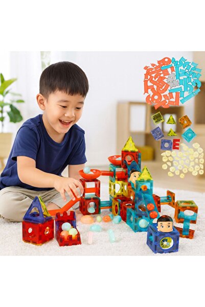 ideal STORE Set de construcții 3D cu lumină magnetică Ideal Store, 201 piese