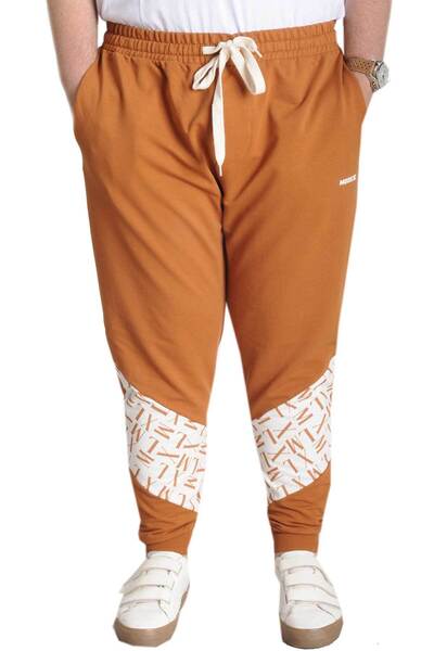 ModeXL Φόρμα φούτερ Mode XL μεγάλου μεγέθους Garni Printed 23516 Cinnamon