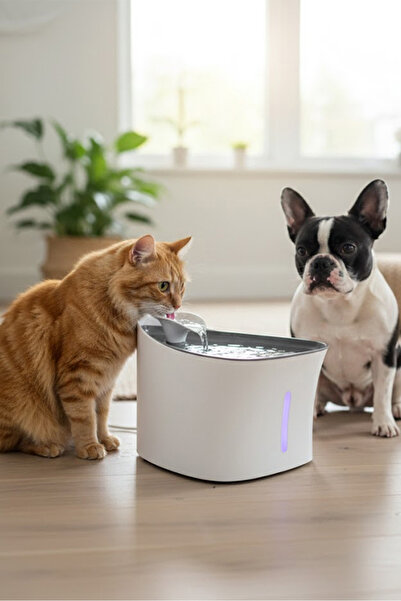 Petozi Kedi Köpek Için Ultra Sessiz Otomatik Su Pınarı 2,5 LT