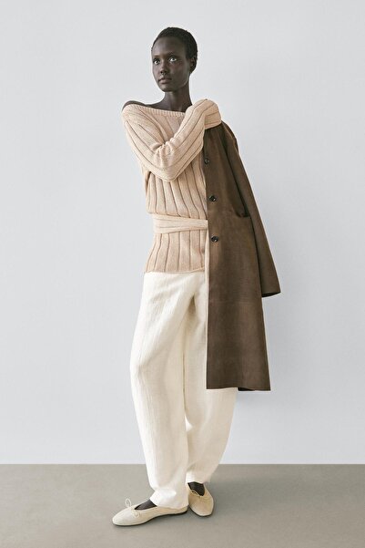 Massimo Dutti Linen blend balloon pants