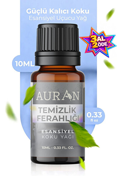 AURAN Temizlik Ferahlığı Esansiyel Uçucu Koku Yağı Difüzör Esansı Buhurdanlık...