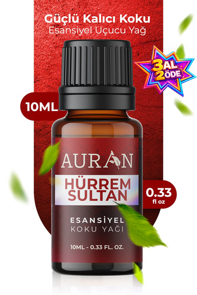 AURAN Hürrem Sultan Sinerji Karışım Esansiyel Uçucu Koku Yağı Buhurdanlık Dif...