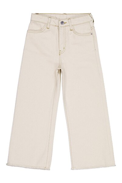 Civil Girls Kız Çocuk Pantolon 6-9 Yaş Ekru