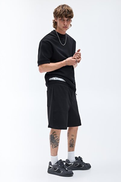 Pull & Bear İnterlok eşofman bermuda