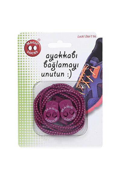 Nike Magic Locks Unisex Bordo Günlük Ayakkabı Bağcığı 10A1
