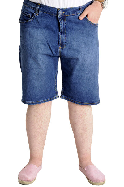 ModeXL شورت رجالي من قماش الدنيم مقاس كبير مقاس XL NEW ARMINA BLUE 23805 أزرق...