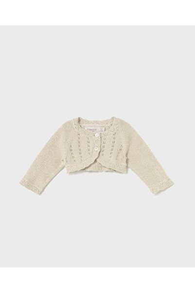 MAYORAL بلوزة ميرسيريزد للفتيات حديثي الولادة باللون البيج