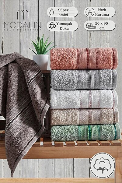 MODALİN Набір рушників для рук та обличчя Fiona 50x90 6 шт