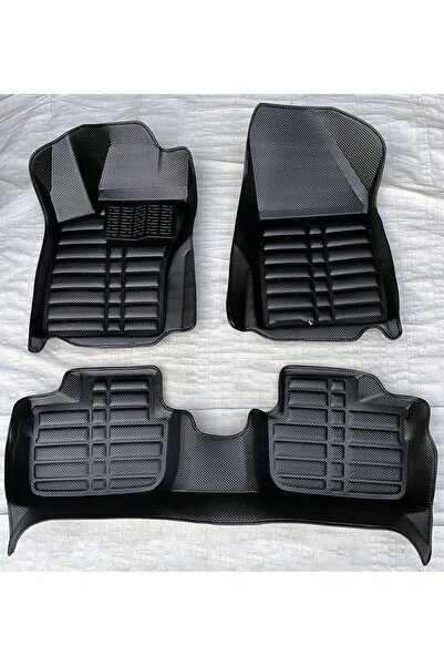 Drs Tuning Fiat Egea Cross Uyumlu 2020 Sonrası 5D Havuzlu Karbon Dizayn Paspa...