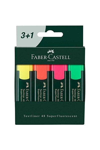 Faber Castell Fosforlu Kalem 3+1 254831