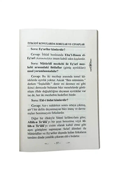 Ahıska Yayınevi İtikad Risalesi