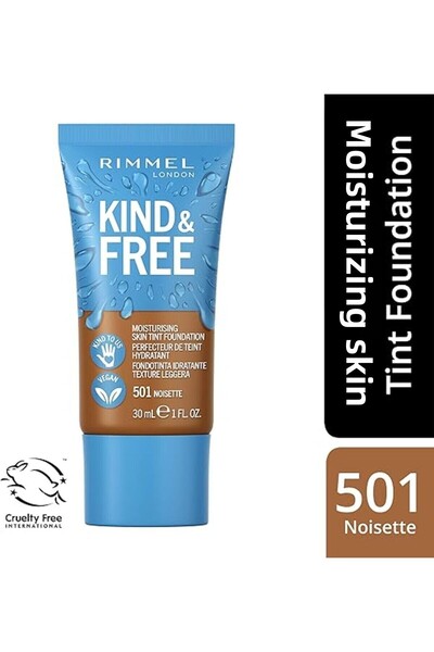 Rimmel Kind & Free Skin Tint Foundation - 501 - Noisette, 30ml