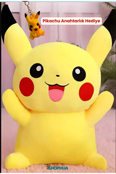 Genel Markalar Büyük Boy Pokemon Pikachu Peluş Oyuncak - - 35 Cm Pozitif