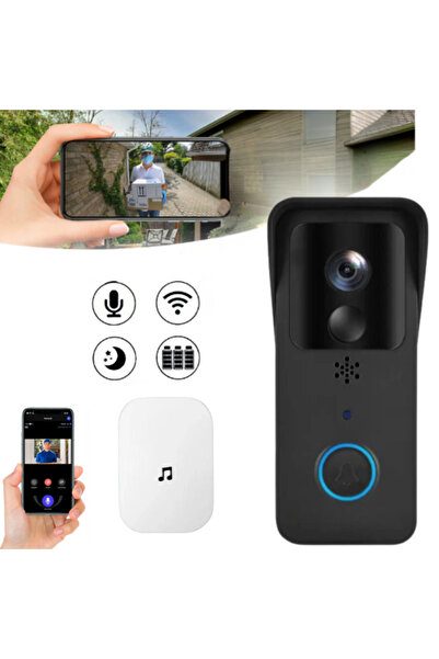 OEM Sonerie inteligentă cu cameră HD, IR nocturn, audio bidirecțional, senzor...