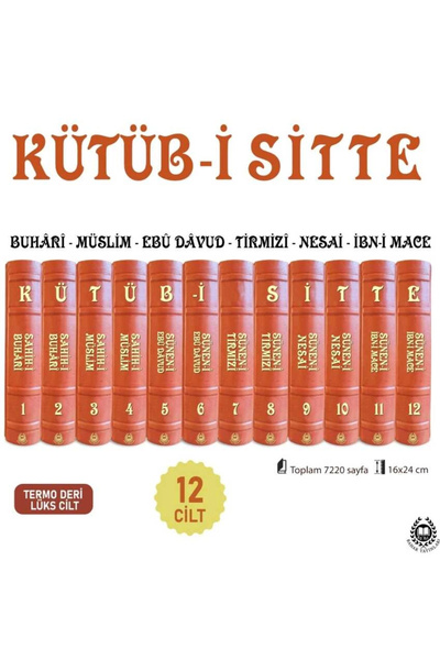 Bahar Yayınları Kütüb-i Sitte / 6 Hadis Kitabının Tercümesi (12 KİTAP TAKIM T...