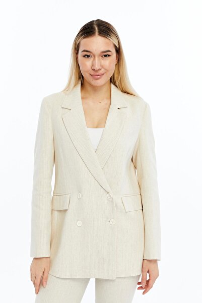 Select Moda Women's Linen Blazer Jacket