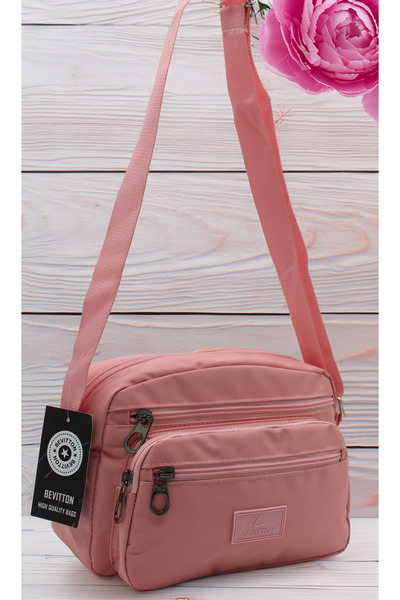 Bevitton Αδιάβροχη υφασμάτινη γυναικεία τσάντα ώμου Τσάντα χιαστί σε πούδρα