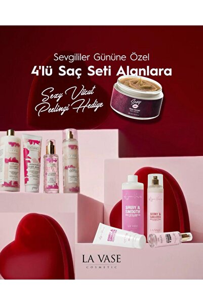 La Vase 4'lü Keratin Saç Seti