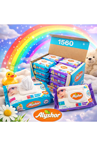 KIRAY SuperSoft Alyshor wet wipes set of 13 pcs, 1560 pcs