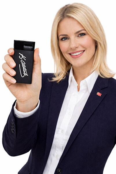 Hunter Atatürk İmzalı Üstten Çekmeli İnce Şık Manyetolu Pürmüz | Rüzgâr Gazlı...