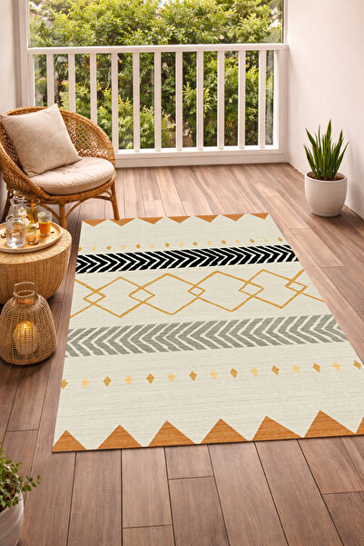 Decomia Home Ψηφιακό αντιολισθητικό χαλί κουζίνας με σχέδιο σενίλ που πλένετα...