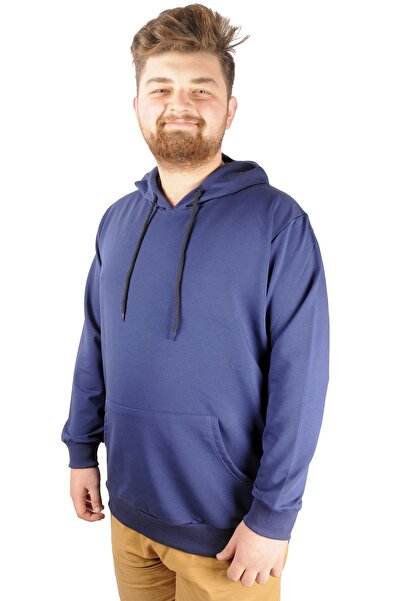 ModeXL Mode XL Büyük Beden Eşofman Üstü 2ip Basic 20569 İndigo