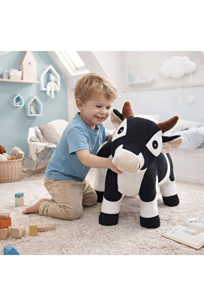 caps Peluş Oyuncaklar Sevimli Inek & Ayakta Durabilen Inek & Yumuşak Oyun Ark...