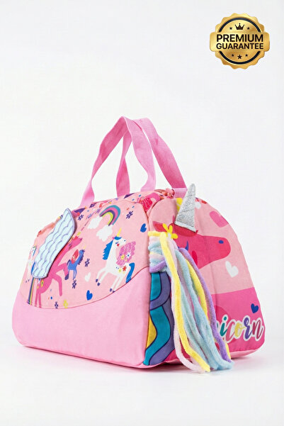 4 Berry Unicorn Desenli Çocuk Spor ve Seyahat Çantası 14L – Su Geçirmez, Omuz...