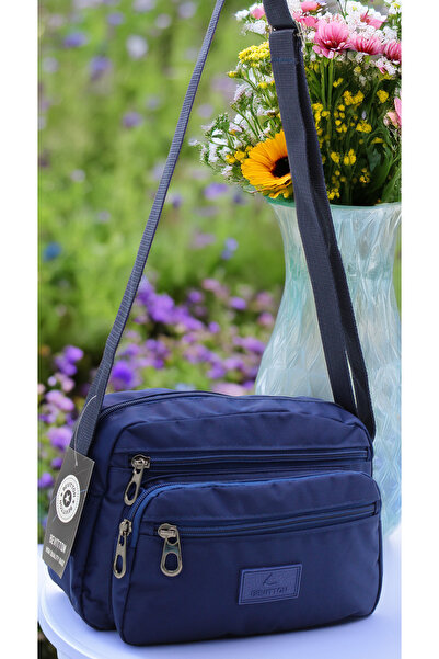 Bevitton Αδιάβροχη υφασμάτινη γυναικεία τσάντα ώμου Τσάντα χιαστί σε μπλε ναυ...